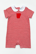 Red Peter Pan Romper