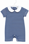 Navy Peter Pan Romper